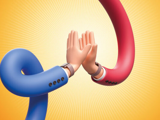 High five with cartoon hands | Advantages of Pre-Approvals for Buyers | DG Pinnacle Home Loans | Miami Mortgage Lender